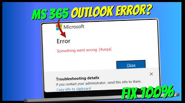 How to fix Microsoft 365 Outlook Error 4usqa?