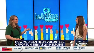How you can help: Volunteer opportunities at 211 Helpline Center