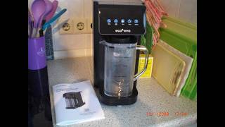 Ecoviva MATE 5H Auftisch Umkehrosmoseanlage – 3 separate Filter UV-Sterilisation & Heißwasserspender