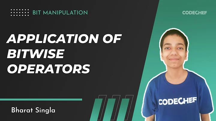 5. Application of Bitwise Operators | Bit Manipulation | Bharat Singla