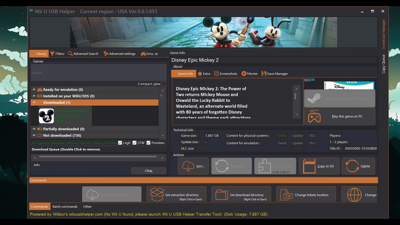 Downloading games with Wii U USB Helper & Cemu 1.7.3d : r/CemuPiracy