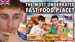Brit Reacting to Brits try Whataburger for the first time!