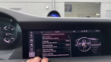How to perform a factory reset on your Porsche