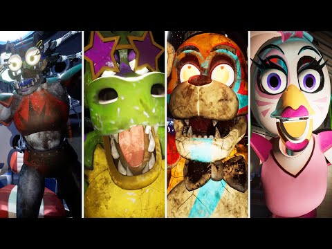 FNAF Security Breach - Swapping All Animatronics Jumpscares