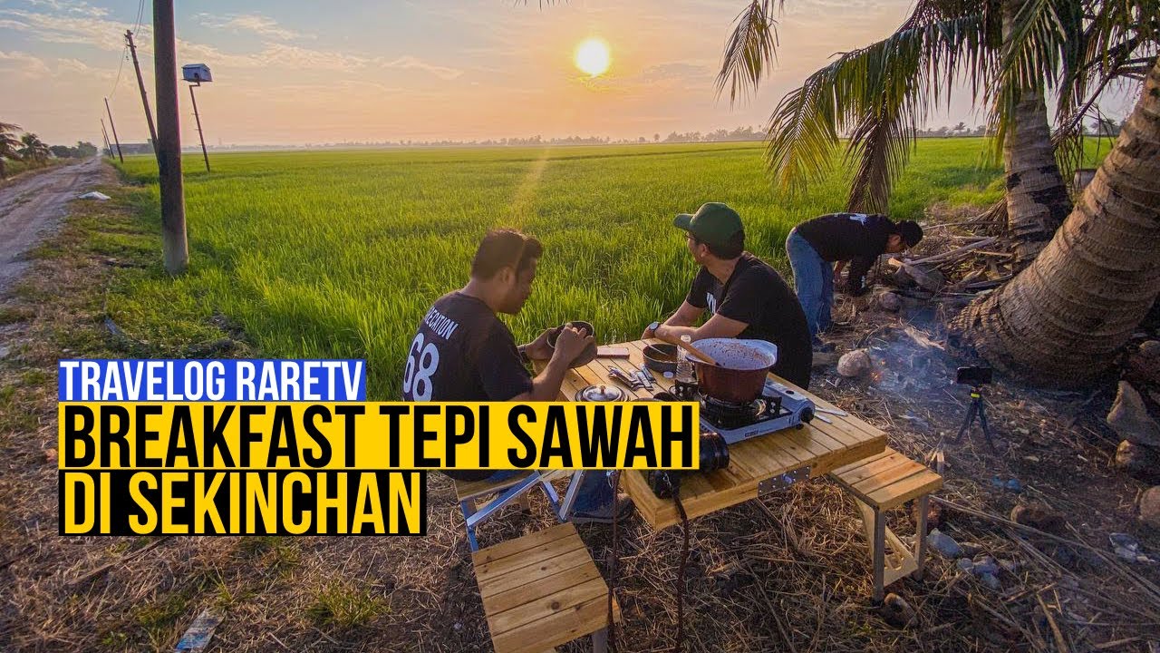Breakfast tepi sawah di Sekinchan