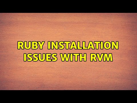 Ruby installation issues with RVM (2 Solutions!!)