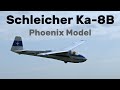 Schleicher ka8b phoenix model 45m  scale rc glider  4k  hat 2023