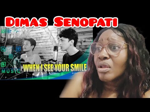 BREATHTAKING Dimas Senopati When I See You Smiling ( bad English cover ) REACTION