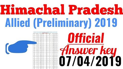 HP Allied Solved Question Paper 2019