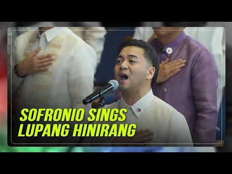 SONA 2025 Sofronio Vasquez Sings Philippine National Anthem ABS CBN News