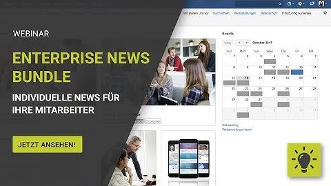 Webinar: Enterprise News Bundle für Confluence