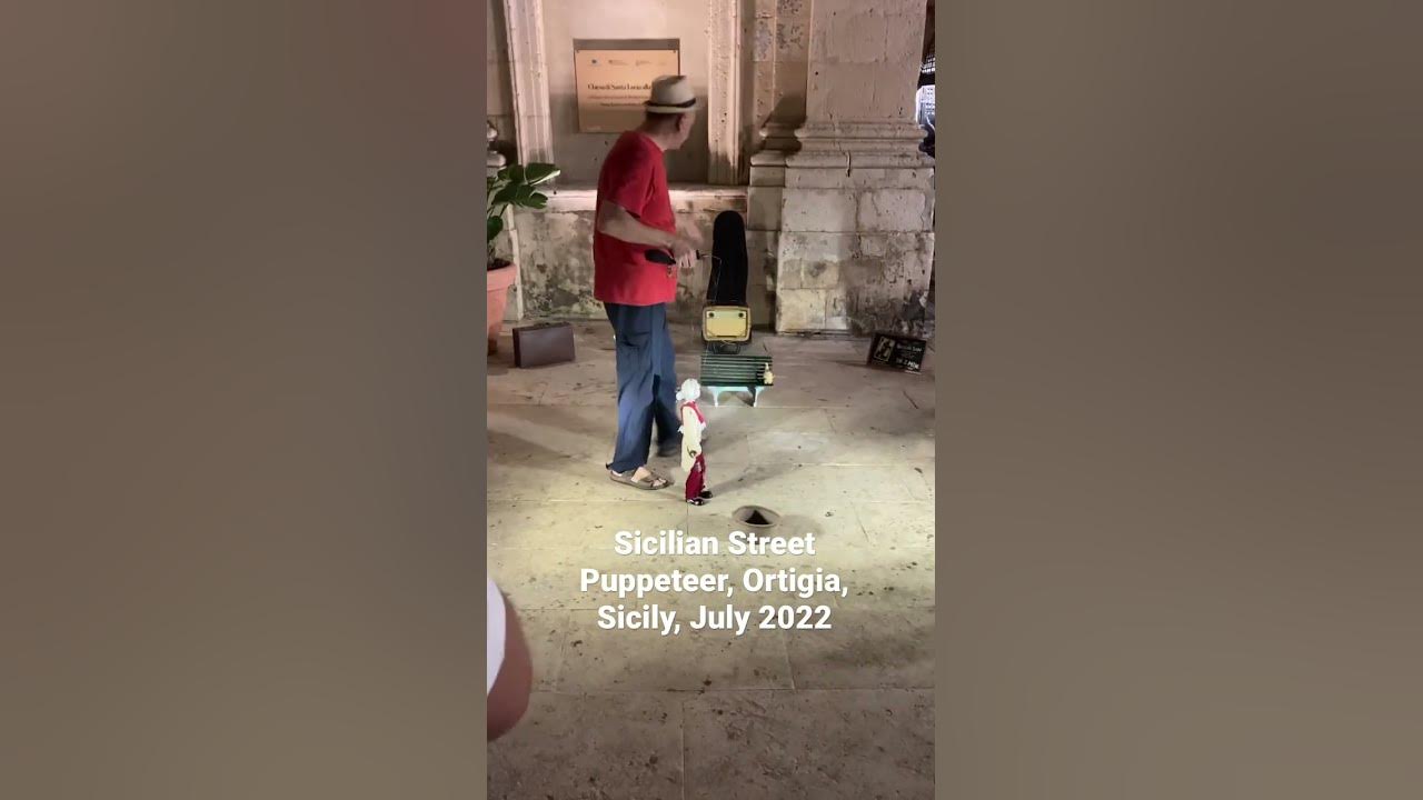 Street Puppet master, Ortigia, Sicily, July 2023 YouTube