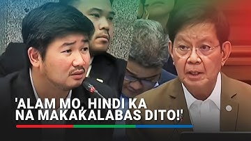 Ping Lacson corners Brice Hernandez: 