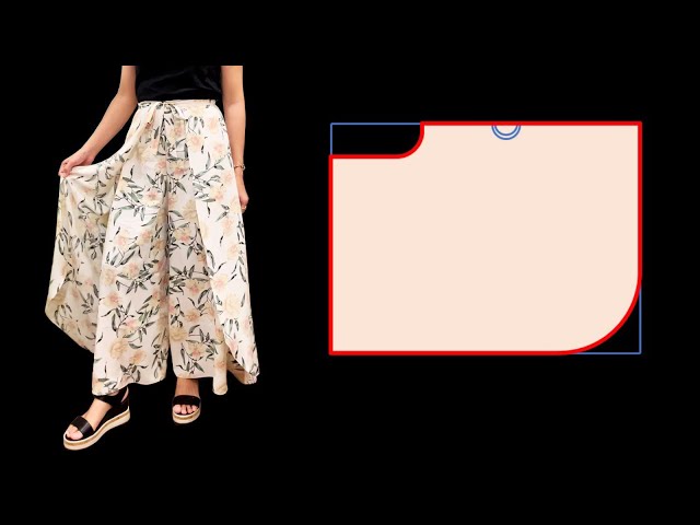 Belted Slim Pants with Skirt Overlay – Chile Shopping