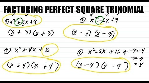 Factoring Perfect Square Trinomial (Tagalog - English)