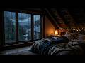 Cozy Attic Bedroom Rain Sounds (No Ads) | Relaxing Ambience for Deep Sleep, Focus, and Meditation