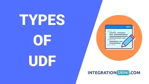 Different Types of SAP PI UDF