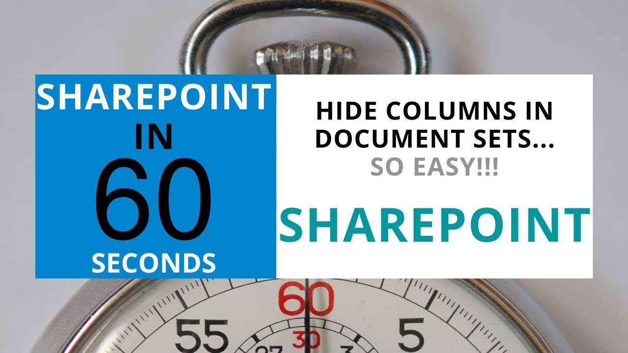 SharePoint - How To Hide Columns In Document Sets - YouTube