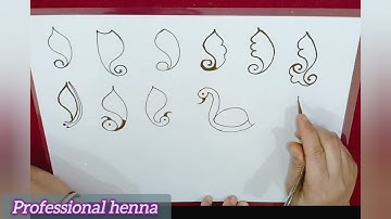 mehndi class -12/ how to learn for beginners/ shapes practice/ how to learn henna/ mehndi class