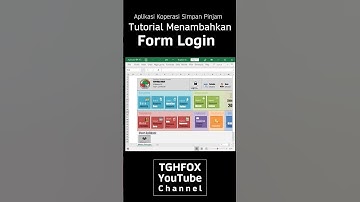 Tutorial Excel Aplikasi Koperasi Simpan Pinjam  - Menambahkan Form Login #Short