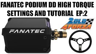 Get the most out of your Fanatec DD EP:2 Round Rim settings and tutorial.