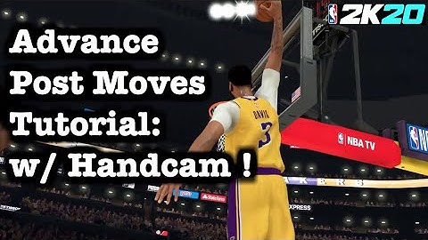 NBA 2K20 Post Moves Tutorial :  How to FADEAWAY in the PostOVERPOWERED Post Move w/ HANDCAM