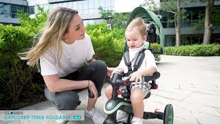 Globber Explorer Trike Foldable 4In1 Baby Trike & Kids Balance Bike