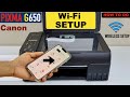 Canon Pixma G650 Setup, WiFi Setup, Connect To Wireless Network, Add In SmartPhone !!