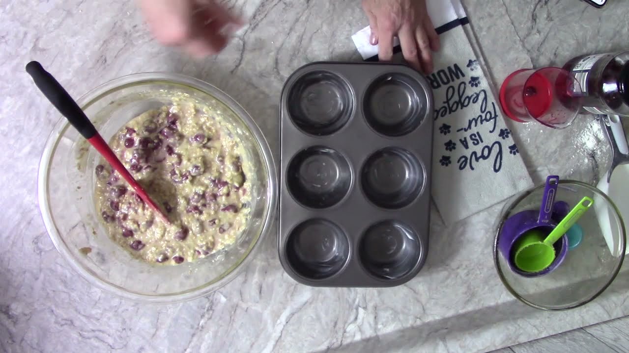 Cherry Oatmeal Jumbo Muffins
