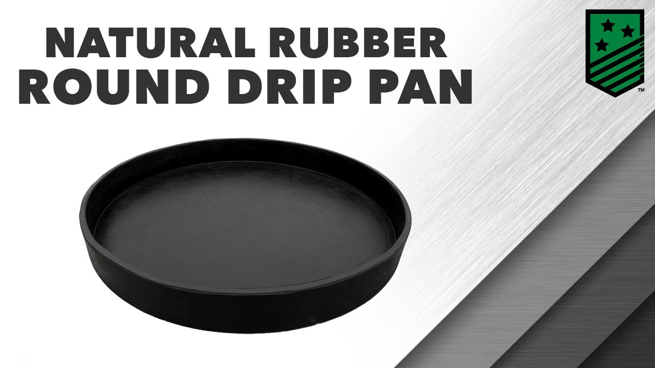 Killarney Metals 24 in. Round Natural Rubber Drip Pan - John M