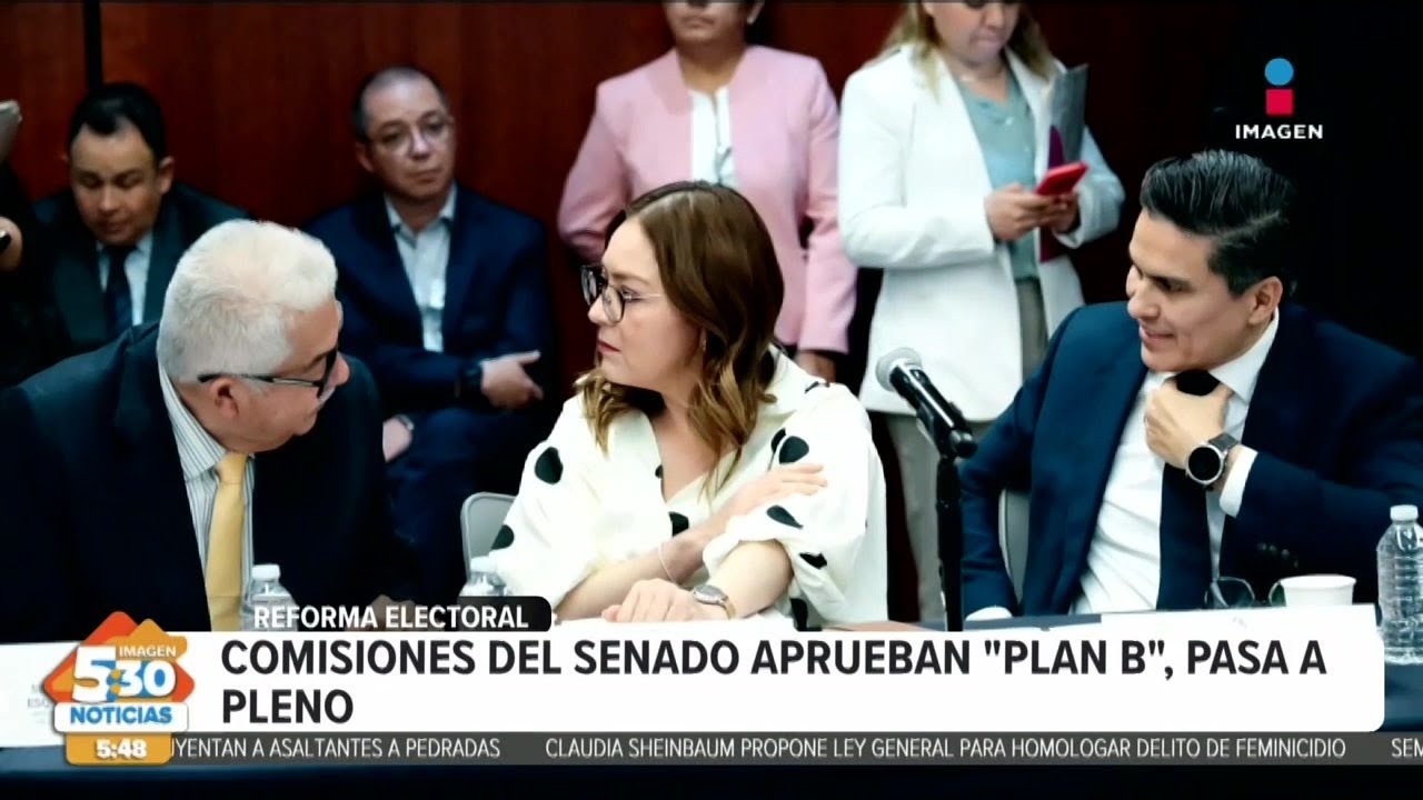 Comisiones del Senado aprueban el Plan B de la reforma electoral ...