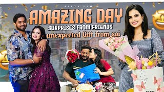 MY BIRTHDAY VLOG🥰 | Surprise From Friends | Unexpected Gifts By Sai | Giveaway winners Announcement