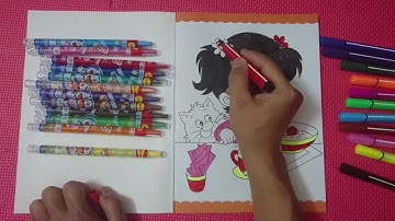 Bé học tô màu - Bé học màu sắc bằng tiếng anh - Learn colors for Kids Childrens