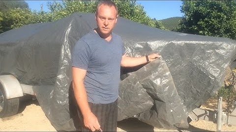 Tie down a tarp when grommets don