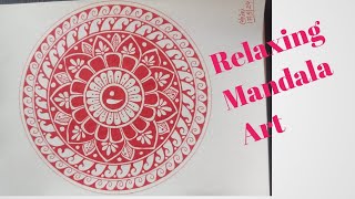 Relaxing Mandala Art || Art Therapy #relaxingart #art