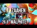 ZAAHEN vs MALPHITE (TOP) | Perfect KDA: 5/0/4 | NA Master | 26.8