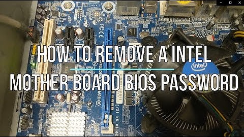 Hoe verwijder ik het BIOS-wachtwoord van een Intel-moederbord?