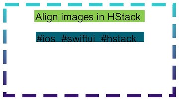 Align images in HStack