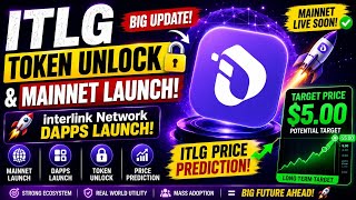 ITLG Token Unlock & Mainnet Launch Date 🔥 | Interlink Network Dapps Launch | ITLG Price Prediction