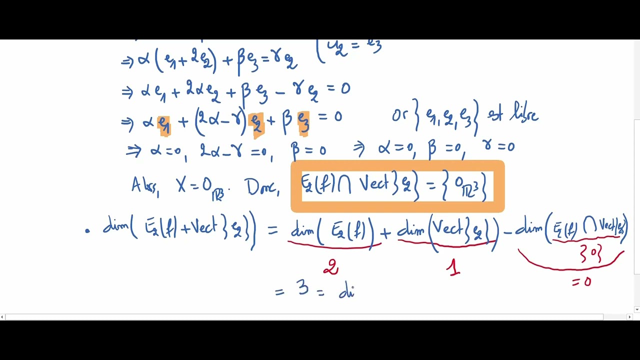 Exercice sur la décomposition de Dunford d'une matrice carrée - Partie 3