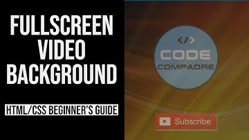 How To Add a Fullscreen Video Background with HTML & CSS