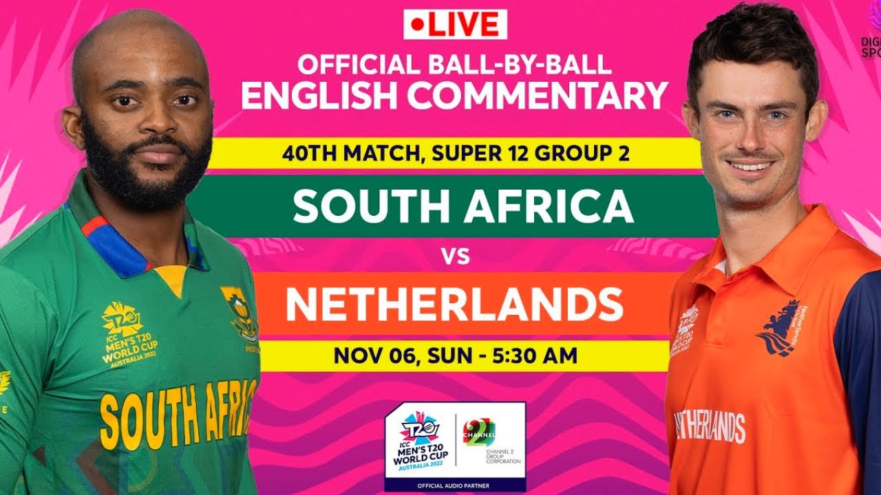 🔴LiveSouth africa vs Netherland live match WORLD CUP live T20 lIVE
