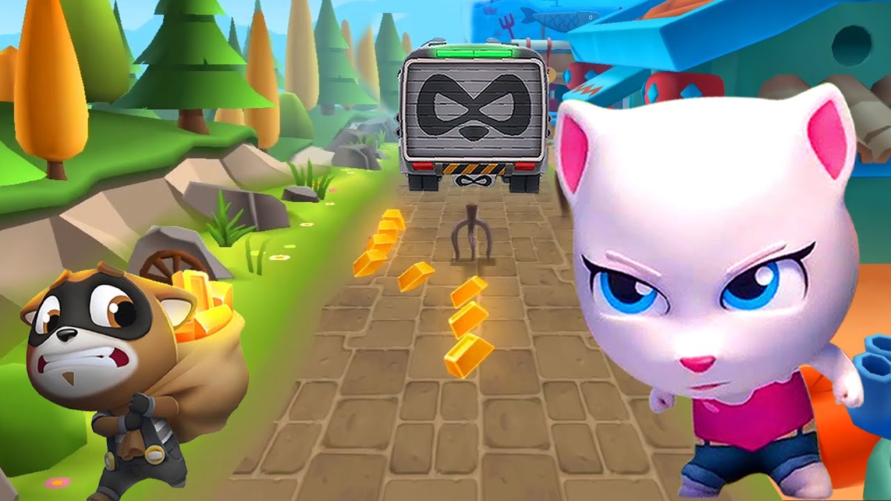 Tom & Angela’s Epic Chase and Boss Battle in Medieval World! | Talking Tom Gold Run