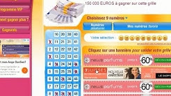 Loto avec 8 grille différente. Une loterie en ligne gratuite avec de vrai gains!