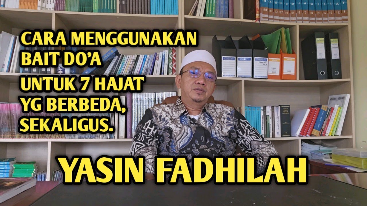 CARA MENGGUNAKAN BAIT DO'A DALAM YASIN FADHILAH. || Dr. KH. Mahfudin, SH, SAg, MPd, CPM