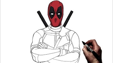 How To Draw Deadpool | Step By Step | Marvel