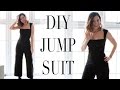 Diy  black jumpsuit with zipper closure  szilvia bodi