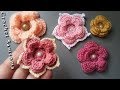 كروشيه وردة طبقات  // Crochet Flower Tutorial