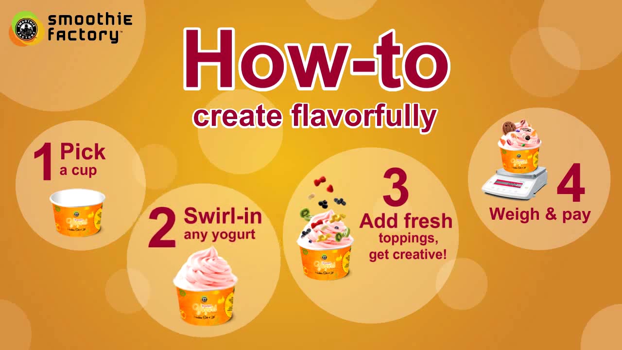 Smoothie Factory International Frozen Yogurt Video YouTube