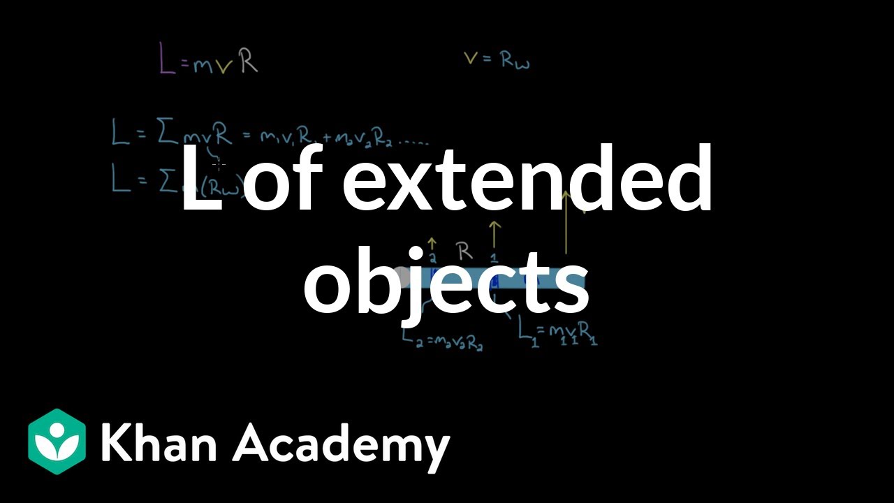 Angular momentum of an extended object Physics Khan Academy YouTube
